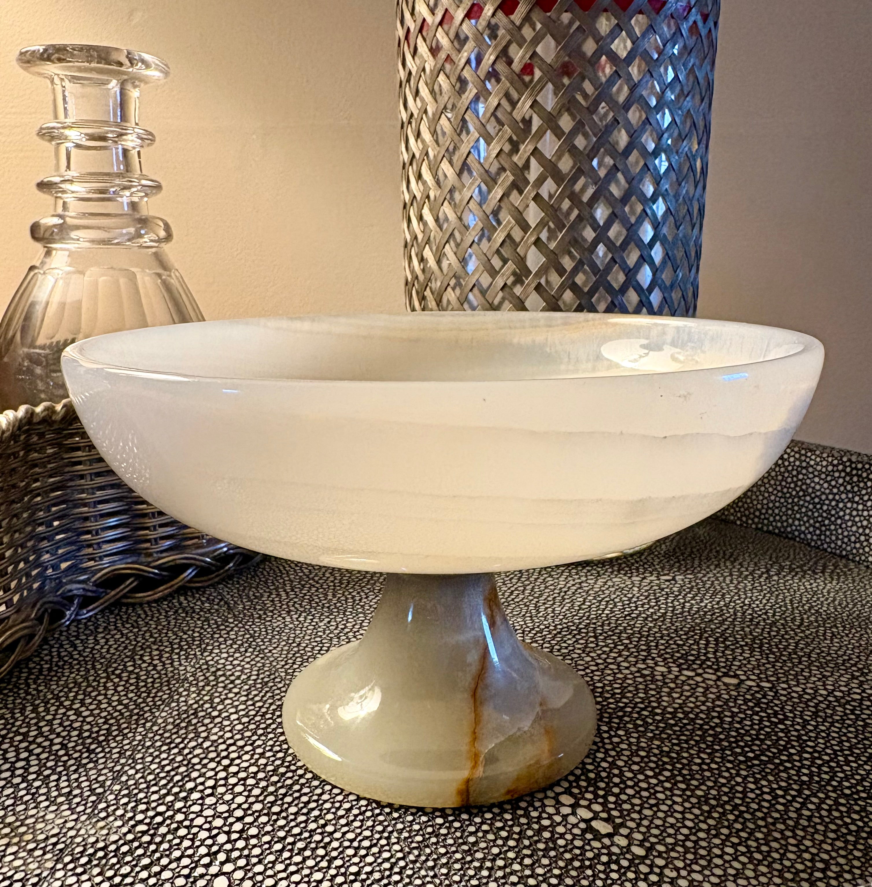 Onyx Pedestal Bowl